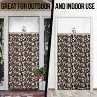 Fiji Bati Door Cover Masi-inspired Tapa Pattern