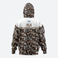 Fiji Bati Hoodie Masi-inspired Tapa Pattern