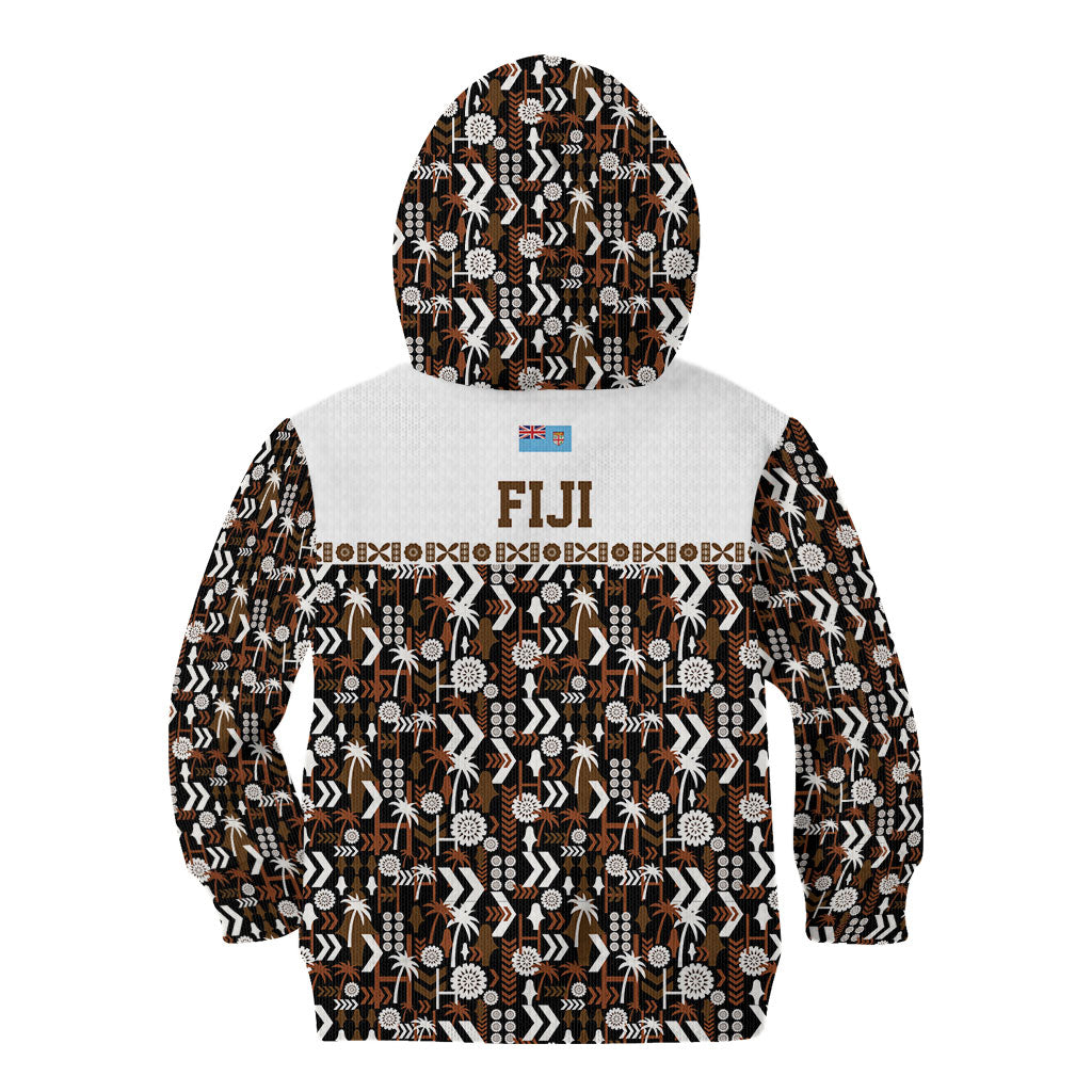 Fiji Bati Kid Hoodie Masi-inspired Tapa Pattern