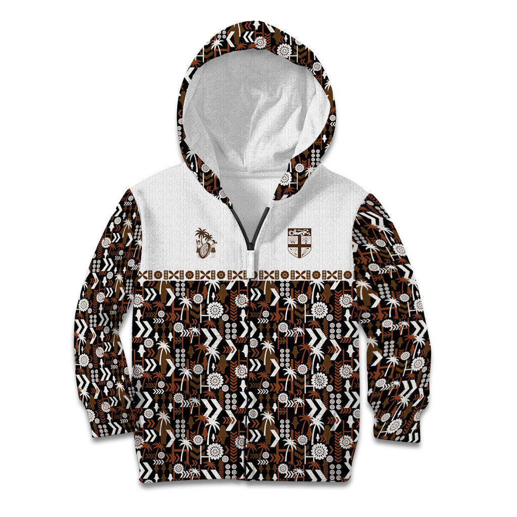 Fiji Bati Kid Hoodie Masi-inspired Tapa Pattern