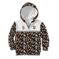 Fiji Bati Kid Hoodie Masi-inspired Tapa Pattern