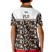 Fiji Bati Kid Polo Shirt Masi-inspired Tapa Pattern