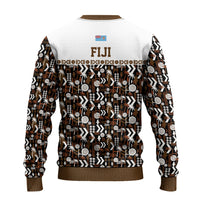 Fiji Bati Ugly Christmas Sweater Masi-inspired Tapa Pattern LT9 - Polynesian Pride