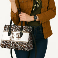 Fiji Bati Leather Bag Masi-inspired Tapa Pattern LT9 - Polynesian Pride