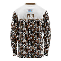 Fiji Bati Long Sleeve Shirt Masi-inspired Tapa Pattern