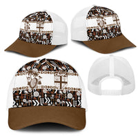 Fiji Bati Mesh Trucker Cap Masi-inspired Tapa Pattern LT9 - Polynesian Pride