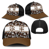 Fiji Bati Mesh Trucker Cap Masi-inspired Tapa Pattern LT9 - Polynesian Pride