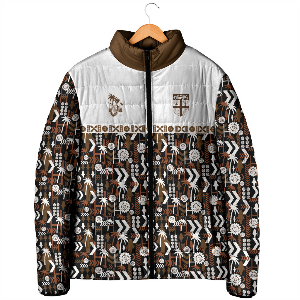 Fiji Bati Padded Jacket Masi-inspired Tapa Pattern LT9 - Polynesian Pride
