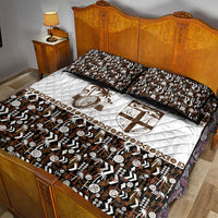 Fiji Bati Quilt Bed Set Masi-inspired Tapa Pattern