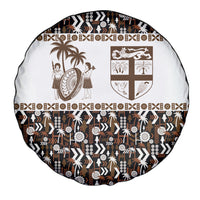 Fiji Bati Spare Tire Cover Masi-inspired Tapa Pattern LT9 - Polynesian Pride