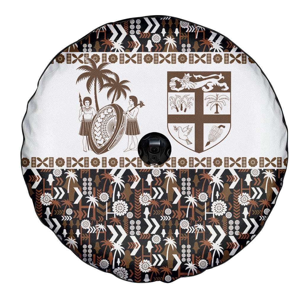 Fiji Bati Spare Tire Cover Masi-inspired Tapa Pattern LT9 - Polynesian Pride