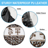 Fiji Bati Spare Tire Cover Masi-inspired Tapa Pattern LT9 - Polynesian Pride