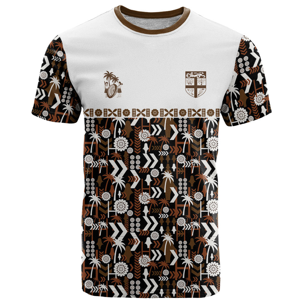 Fiji Bati T Shirt Masi-inspired Tapa Pattern