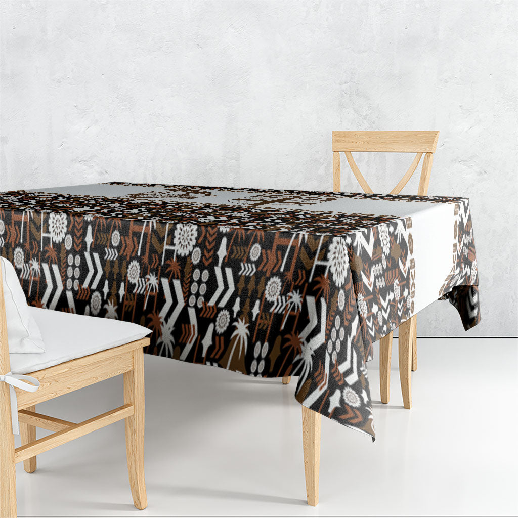 Fiji Bati Tablecloth Masi-inspired Tapa Pattern LT9 - Polynesian Pride
