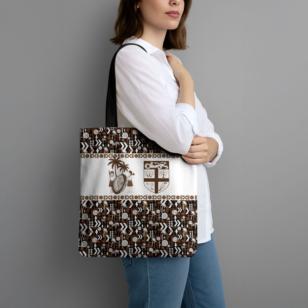 Fiji Bati Tote Bag Masi-inspired Tapa Pattern LT9 - Polynesian Pride