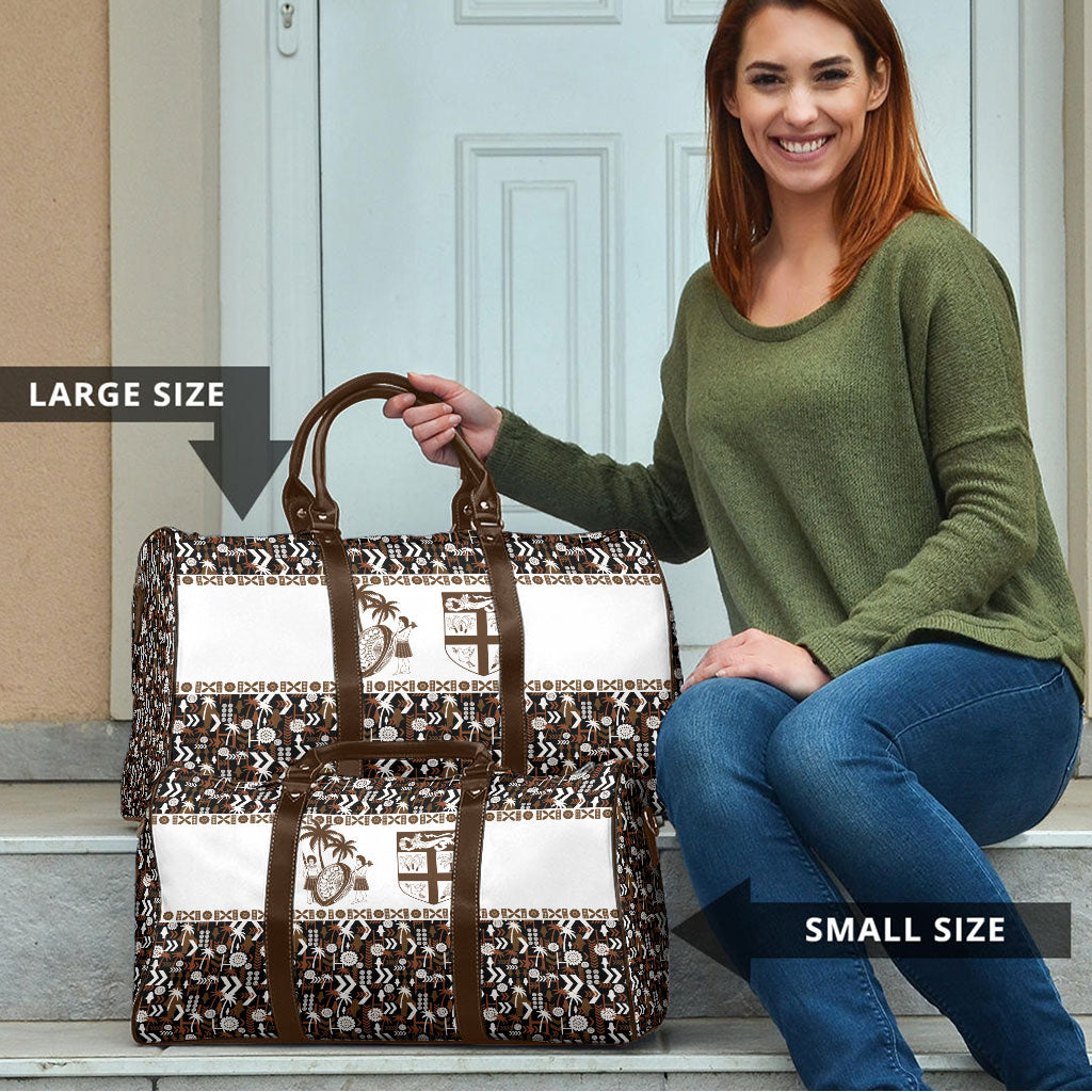 Fiji Bati Travel Bag Masi-inspired Tapa Pattern