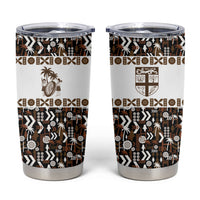 Fiji Bati Tumbler Cup Masi-inspired Tapa Pattern