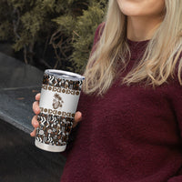 Fiji Bati Tumbler Cup Masi-inspired Tapa Pattern