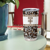 Fiji Bati Tumbler Cup Masi-inspired Tapa Pattern