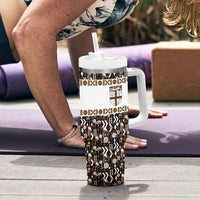 Fiji Bati Tumbler With Handle Masi-inspired Tapa Pattern