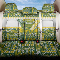 Cook Islands Island Floral Back Car Seat Cover Green Traditional Kuki's Geometric Pattern LT9 One Size Green - Polynesian Pride