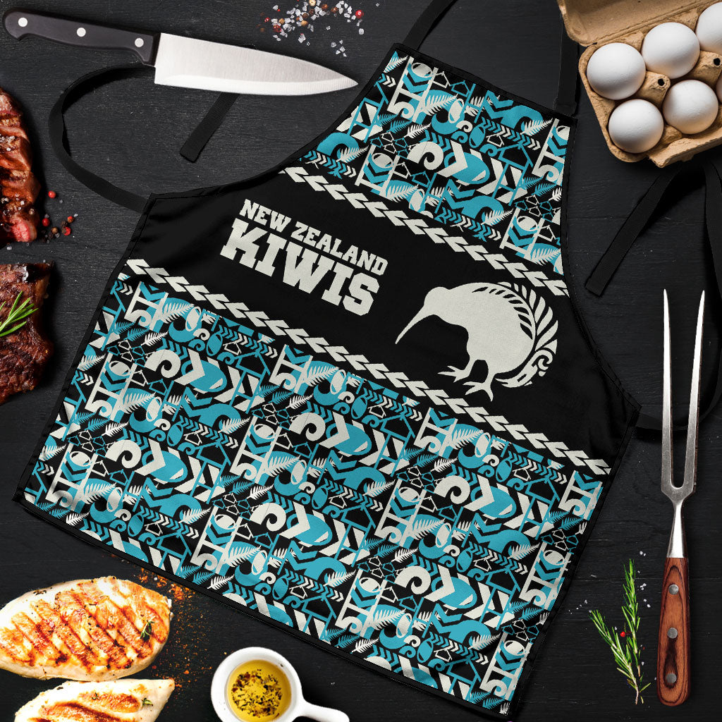 Aotearoa New Zealand Kiwis Tima Riki Motu Apron LT9 Black - Polynesian Pride