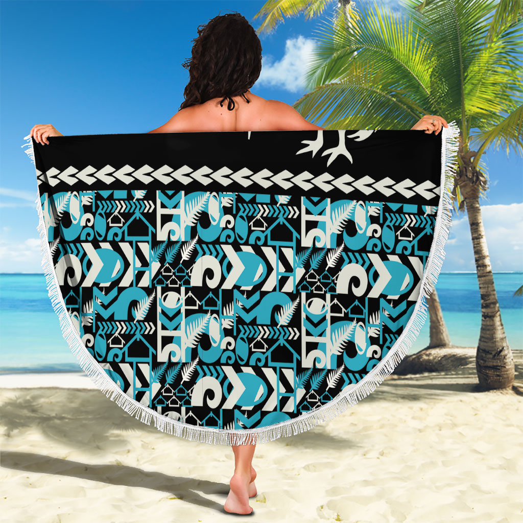Aotearoa New Zealand Kiwis Tima Riki Motu Beach Blanket LT9 - Polynesian Pride