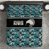 Aotearoa New Zealand Kiwis Tima Riki Motu Bedding Set LT9 Black - Polynesian Pride