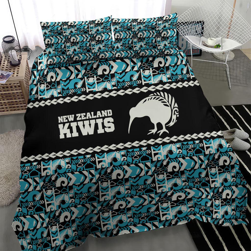 Aotearoa New Zealand Kiwis Tima Riki Motu Bedding Set LT9 - Polynesian Pride