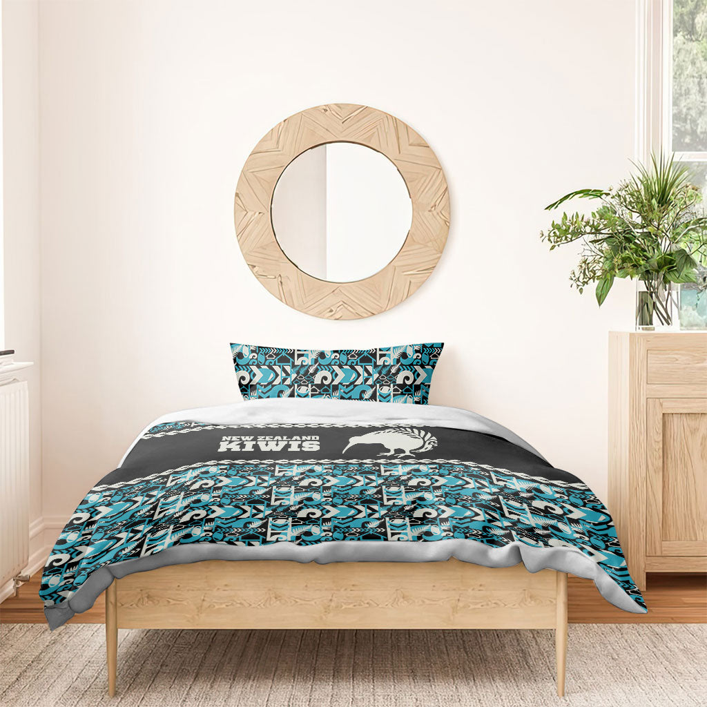 Aotearoa New Zealand Kiwis Tima Riki Motu Bedding Set LT9 - Polynesian Pride