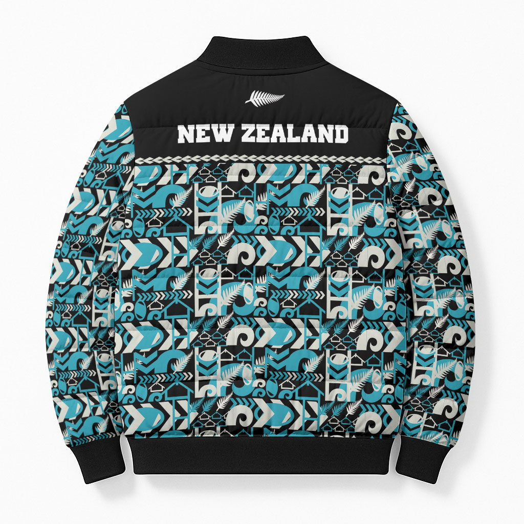 Aotearoa New Zealand Kiwis Tima Riki Motu Bomber Puffer Jacket LT9 - Polynesian Pride