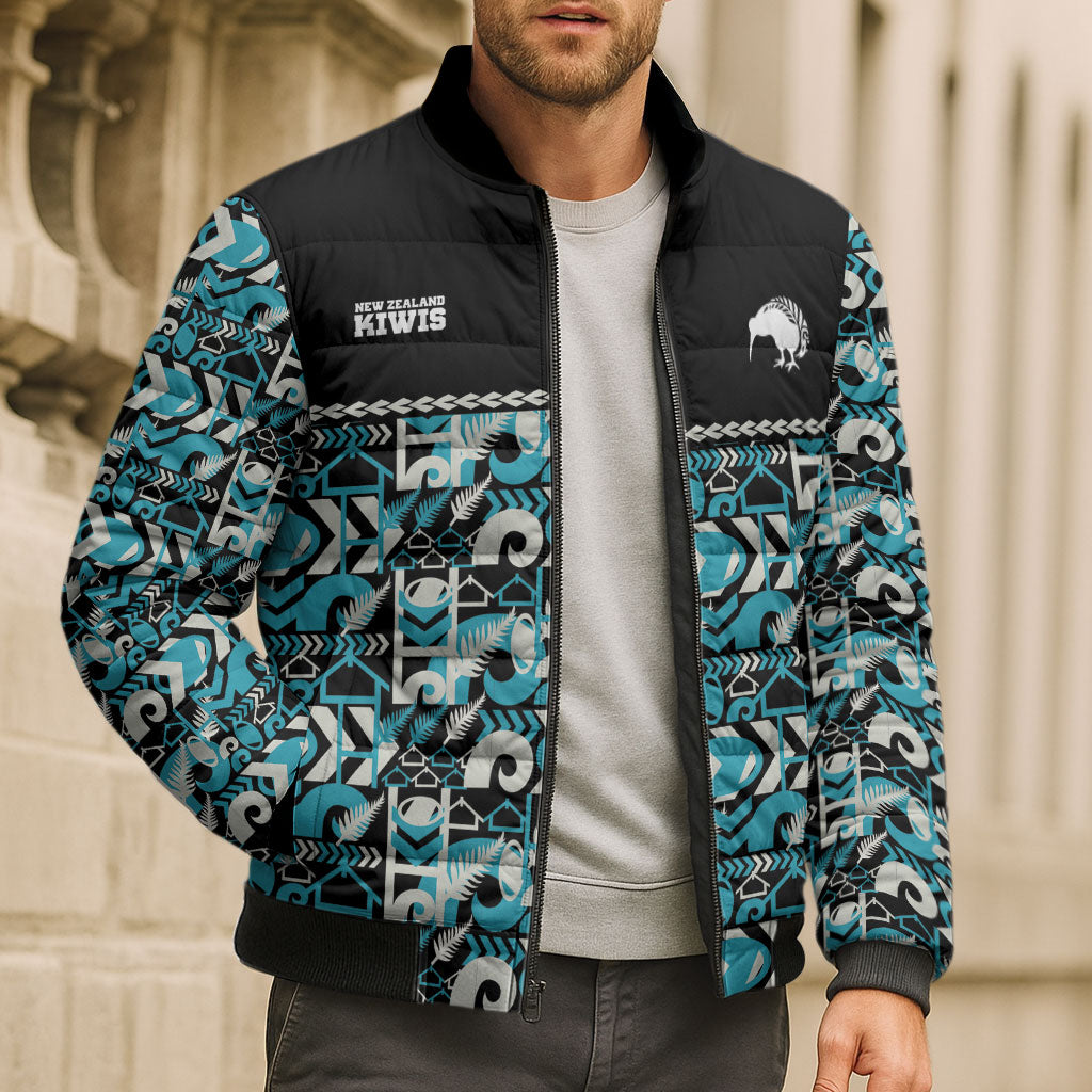 Aotearoa New Zealand Kiwis Tima Riki Motu Bomber Puffer Jacket LT9 - Polynesian Pride