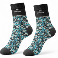 Aotearoa New Zealand Kiwis Tima Riki Motu Crew Socks LT9 - Polynesian Pride