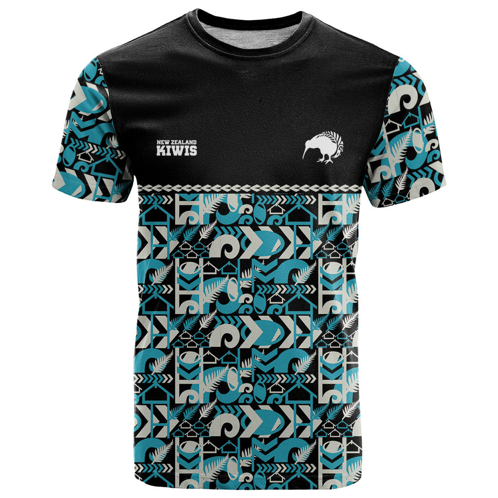 Aotearoa New Zealand Kiwis Tima Riki Motu T Shirt LT9 Black - Polynesian Pride