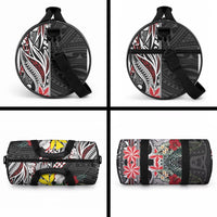 Hawaii Monk Seal Santa Duffle Bag Hibiscus Kakau Pattern Mele Kalikimaka LT9 - Polynesian Pride