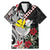 Hawaii Monk Seal Santa Family Matching Mermaid Dress and Hawaiian Shirt Hibiscus Kakau Pattern Mele Kalikimaka