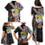 Hawaii Monk Seal Santa Family Matching Puletasi and Hawaiian Shirt Hibiscus Kakau Pattern Mele Kalikimaka
