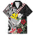 Hawaii Monk Seal Santa Family Matching Puletasi and Hawaiian Shirt Hibiscus Kakau Pattern Mele Kalikimaka
