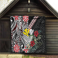 Hawaii Monk Seal Santa Quilt Hibiscus Kakau Pattern Mele Kalikimaka