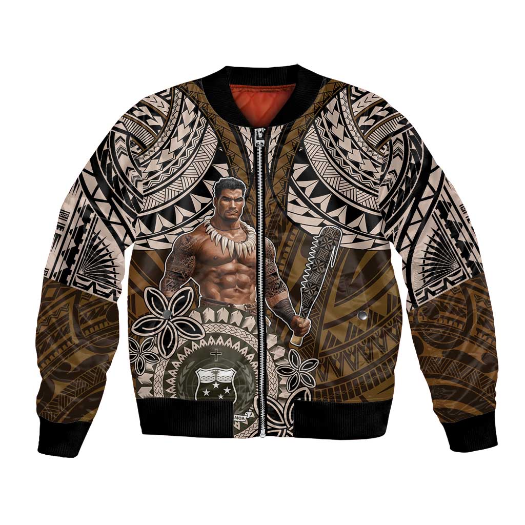 Samoa Warrior Bomber Jacket The Mighty Samoan Warrior Spirit