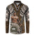 Samoa Warrior Button Sweatshirt The Mighty Samoan Warrior Spirit