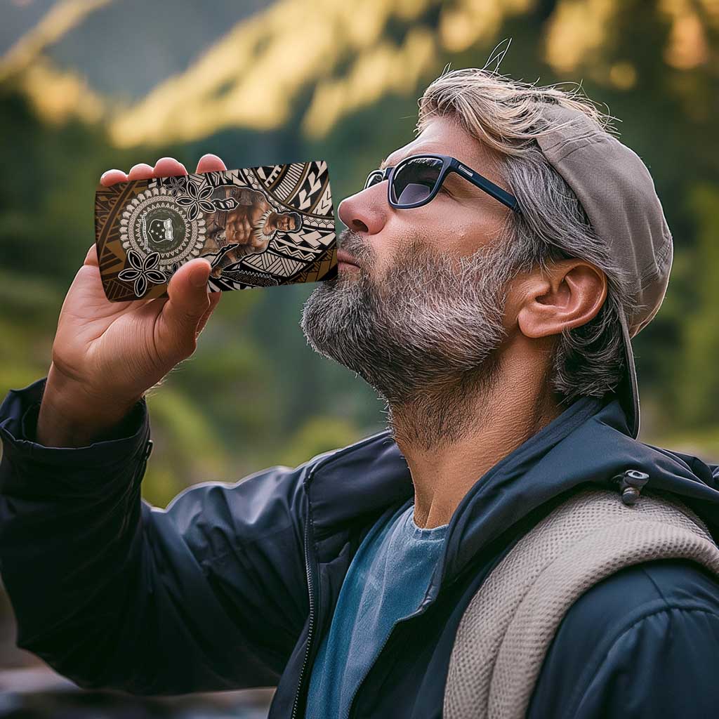 Samoa Warrior 4 in 1 Can Cooler Tumbler The Mighty Samoan Warrior Spirit