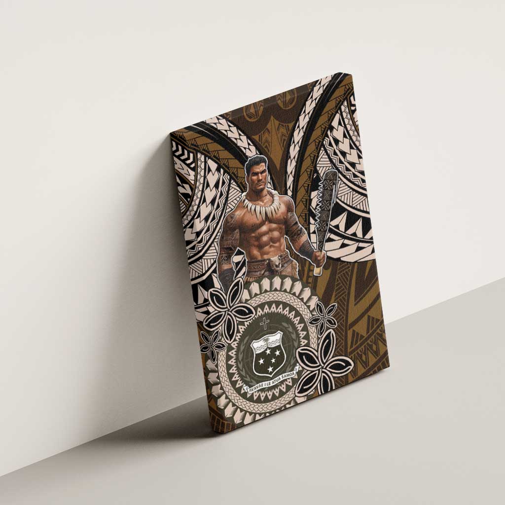 Samoa Warrior Canvas Wall Art The Mighty Samoan Warrior Spirit