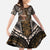Samoa Warrior Family Matching Long Sleeve Bodycon Dress and Hawaiian Shirt The Mighty Samoan Warrior Spirit