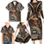 Samoa Warrior Family Matching Long Sleeve Bodycon Dress and Hawaiian Shirt The Mighty Samoan Warrior Spirit