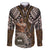 Samoa Warrior Family Matching Long Sleeve Bodycon Dress and Hawaiian Shirt The Mighty Samoan Warrior Spirit