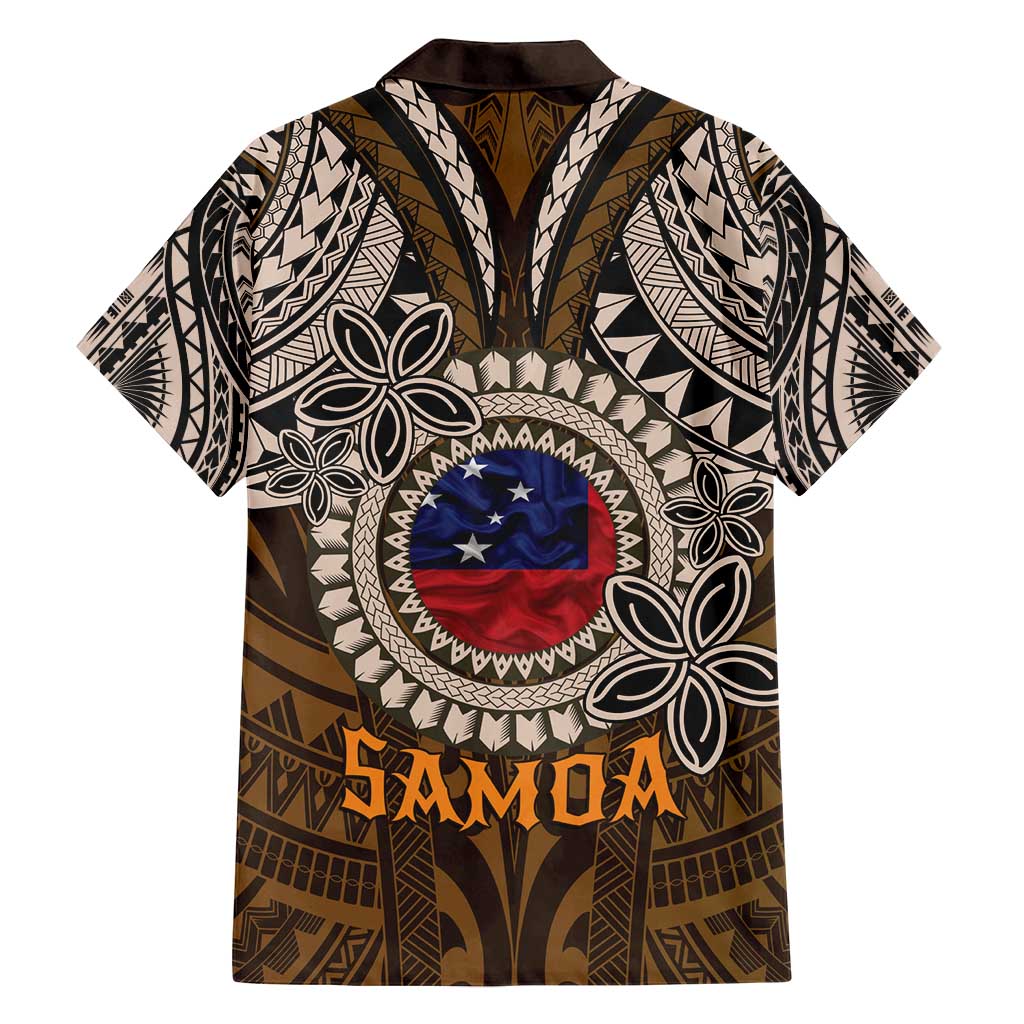Samoa Warrior Family Matching Off Shoulder Short Dress and Hawaiian Shirt The Mighty Samoan Warrior Spirit