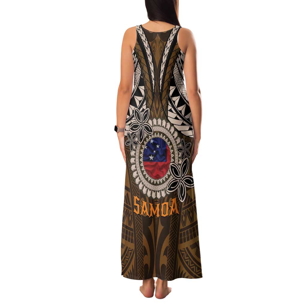Samoa Warrior Family Matching Tank Maxi Dress and Hawaiian Shirt The Mighty Samoan Warrior Spirit