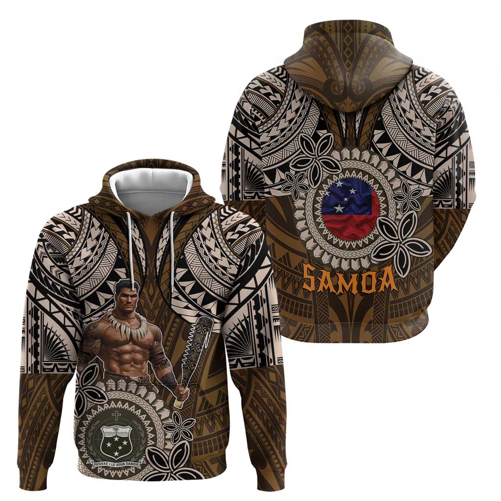 Samoa Warrior Hoodie The Mighty Samoan Warrior Spirit