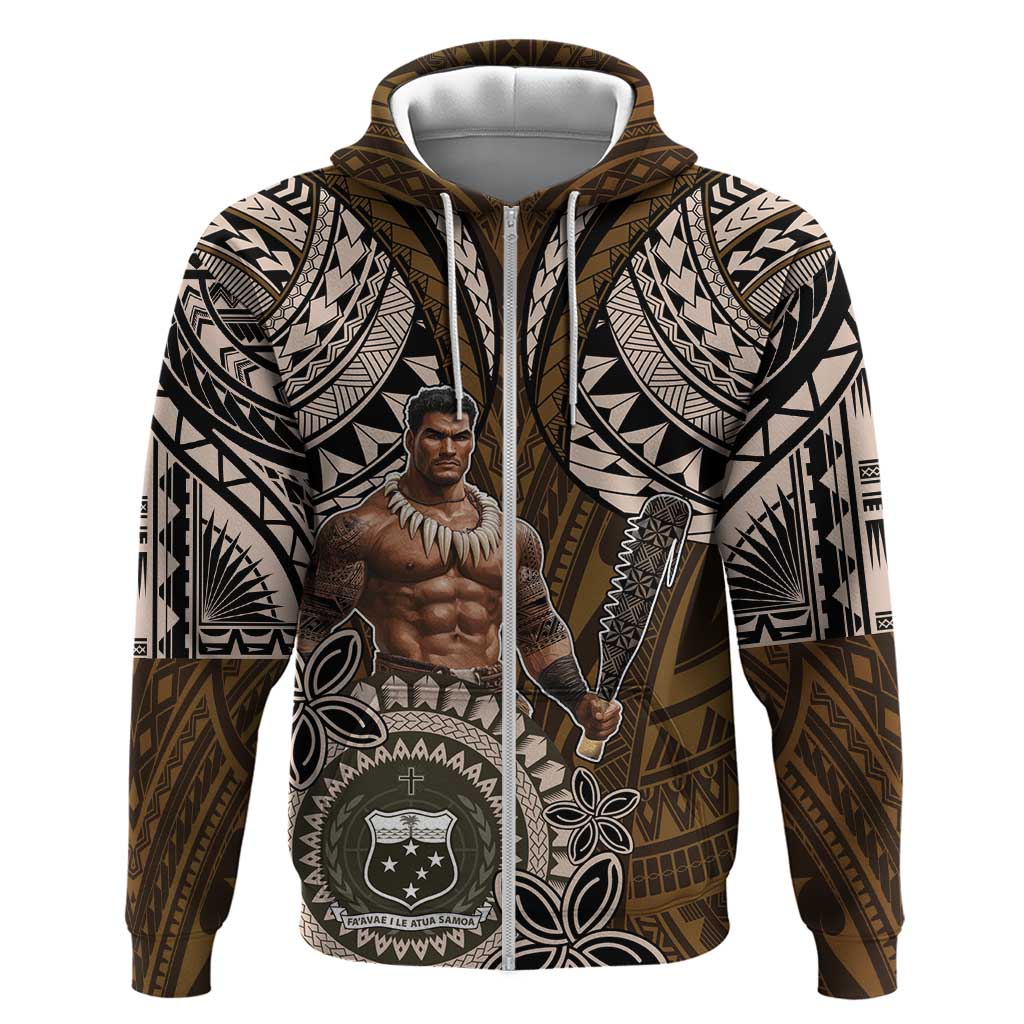 Samoa Warrior Hoodie The Mighty Samoan Warrior Spirit